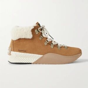 SOREL Out 'N About III Conquest faux shearling-lined suede ankle boots, 7 1/2